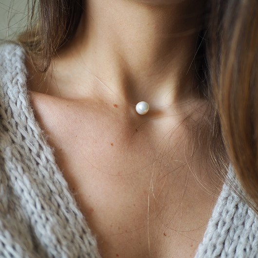 Naszyjnik z perłą Just  - srebro MEIKA PEARLS