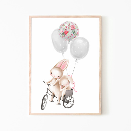 PLAKAT,OBRAZEK Sweet Love rower Dekoracjan