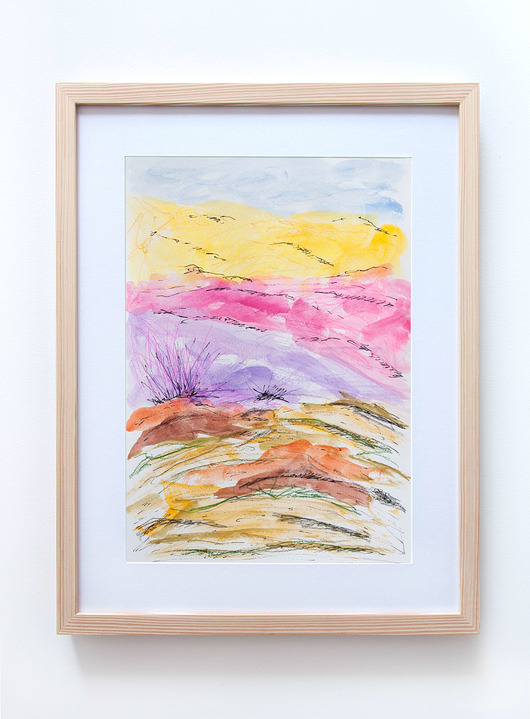 obrazy ORYGINAŁ - PEJZAŻ NO.22 - 21 cm x 30 cm