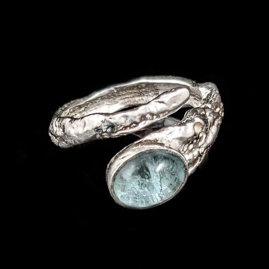 pierścionki srebrne Pierścionek Regulowany z topazem