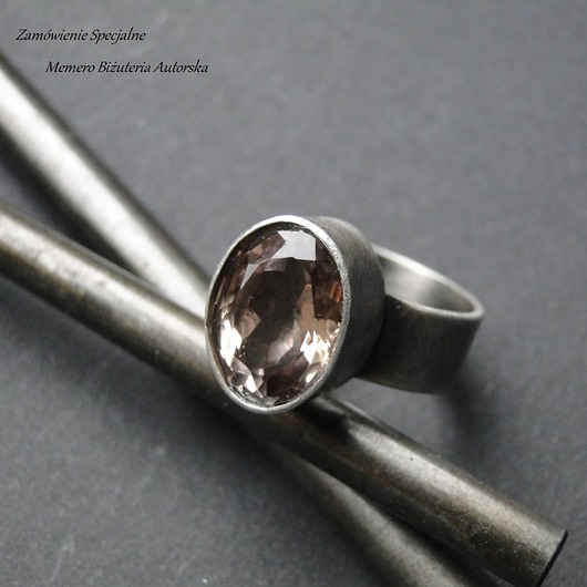 pierścionki srebrne Zamówienie-Pierścień  Ametryn