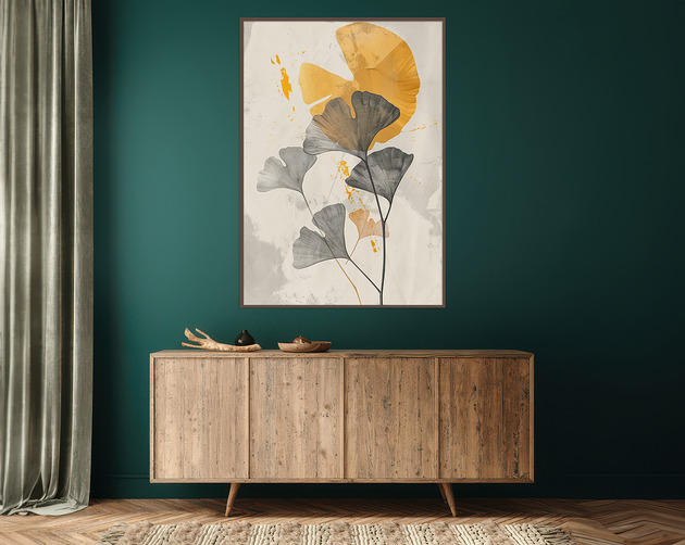 plakaty Miłorząb - Plakat, druk - Chiński Orient, Harmonia Zen, Roślinny #42
