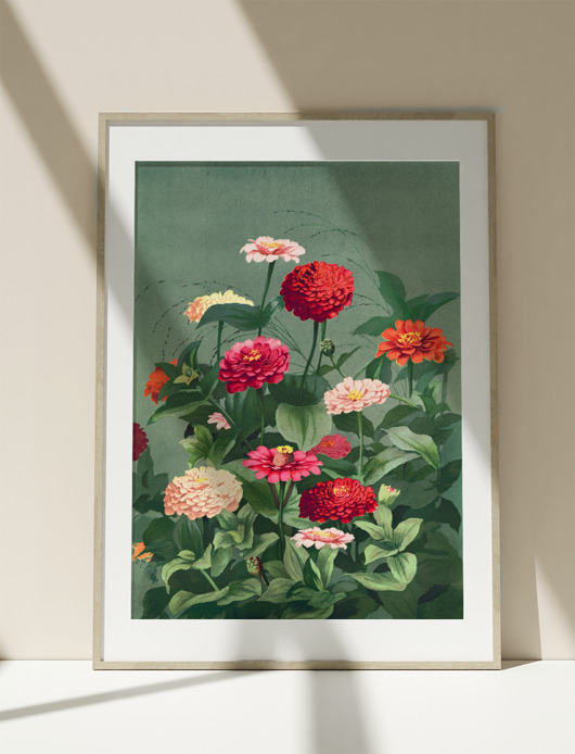 plakaty Plakat Vintage Obraz Grafika Flowers