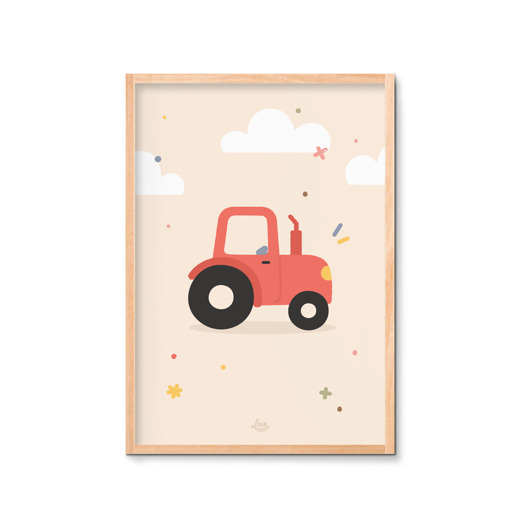 plakaty Traktor plakat Montessori
