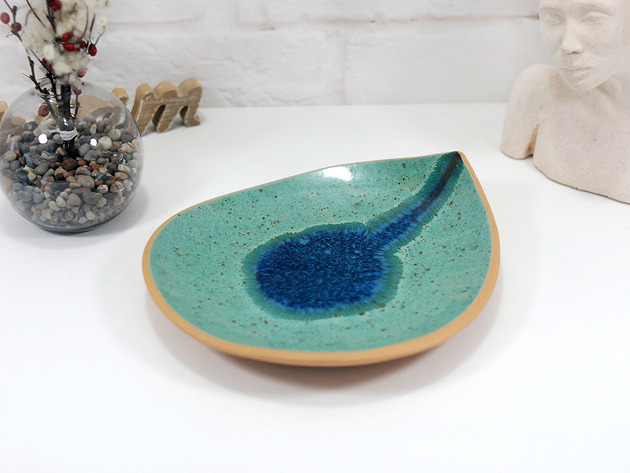 pojemniki na biżuterię Ceramiczna misa na biżuterię, świecę, mydło - łezka