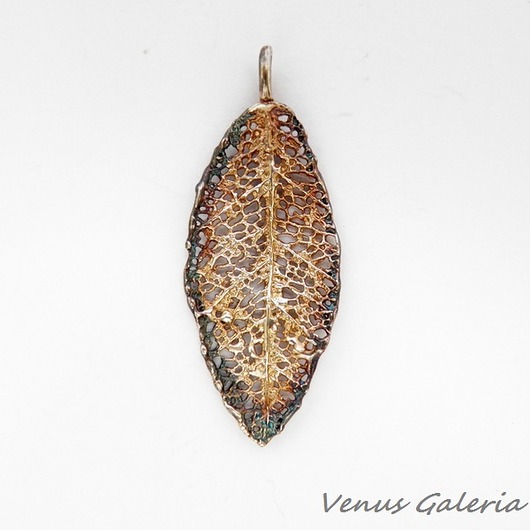 Zawieszka srebrna - Liść L7  VENUS GALERIA