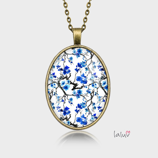 Medalion owalny BLUE laluv