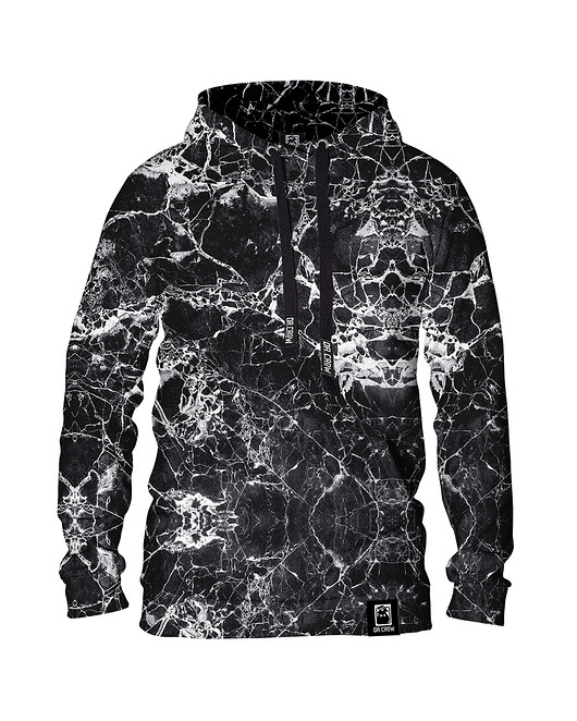 bluza z kapturem damska Damska Bluza z kapturem Marble Black