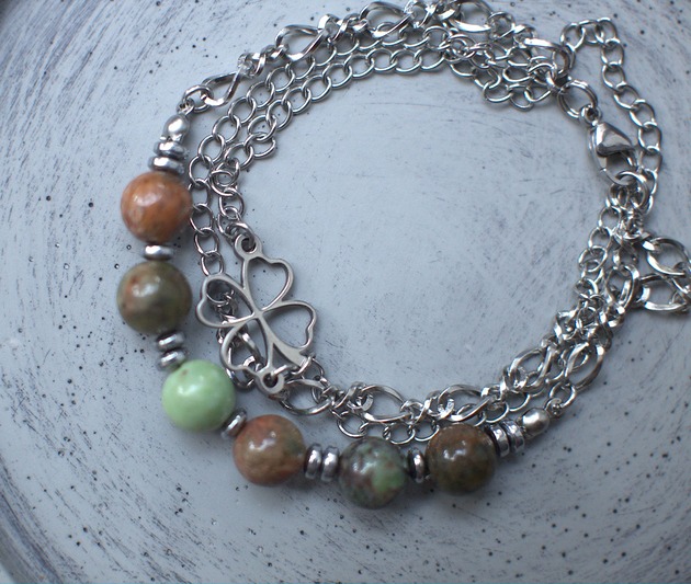 bransoletki z kamieni naturalnych Bransoletka Opal