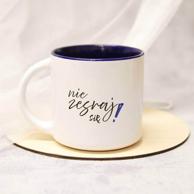 kubki Kubek Nie Zesraj Się Granatowy