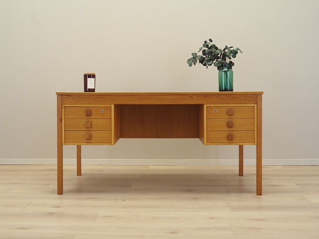 biurka Biurko jesionowe, duński design, lata 70, produkcja: Domino M