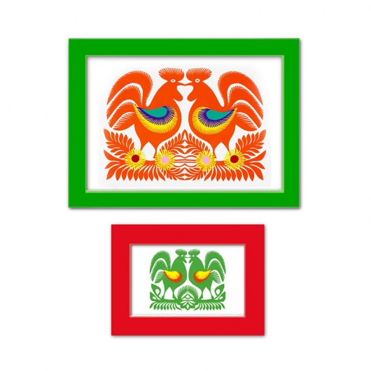 ROOSTERs Art Papercuts (Kurpie Region)     na ludowo