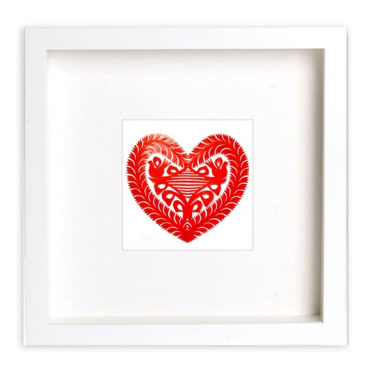 great little HEART (cutout from Kurpie Region) na ludowo