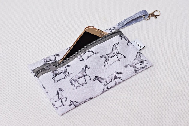 Etui na telefon na klucze etui do torebki konie Uszyciuch