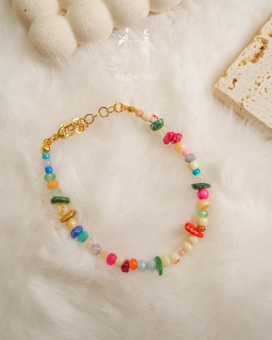 chokery Bransoletka z nieregularnych kamieni