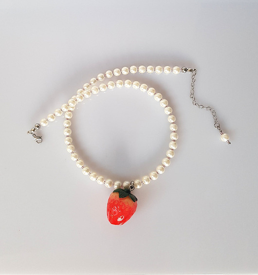 chokery Naszyjnik Sweet Strawberry