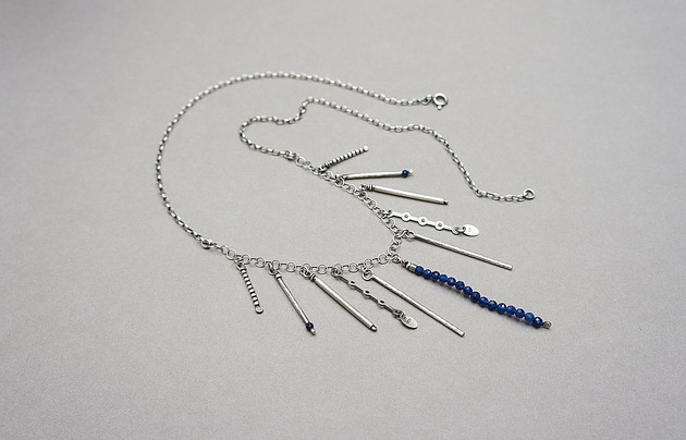 wisiory Patyczki vol. 5 /sapphire/ - naszyjnik