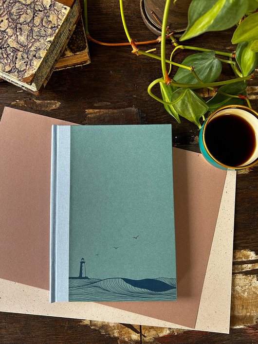 notatniki i albumy Widok z latarnią morską - notes A5 gładki