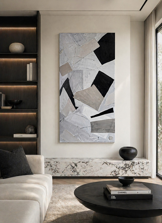 obrazy Duży obraz pasujący do beżowego salonu 70x140 24h