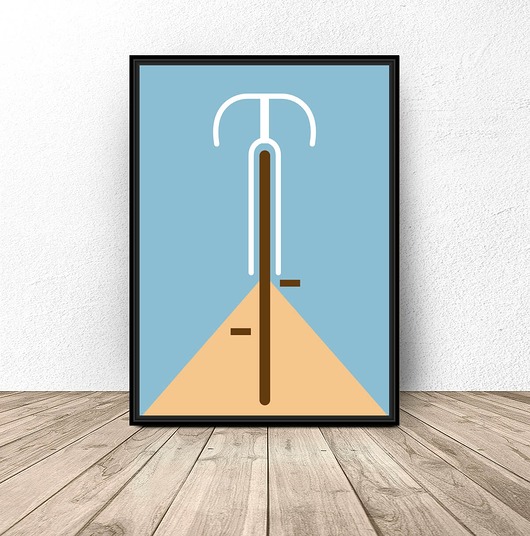 plakaty Pastelowy plakat "Rower"