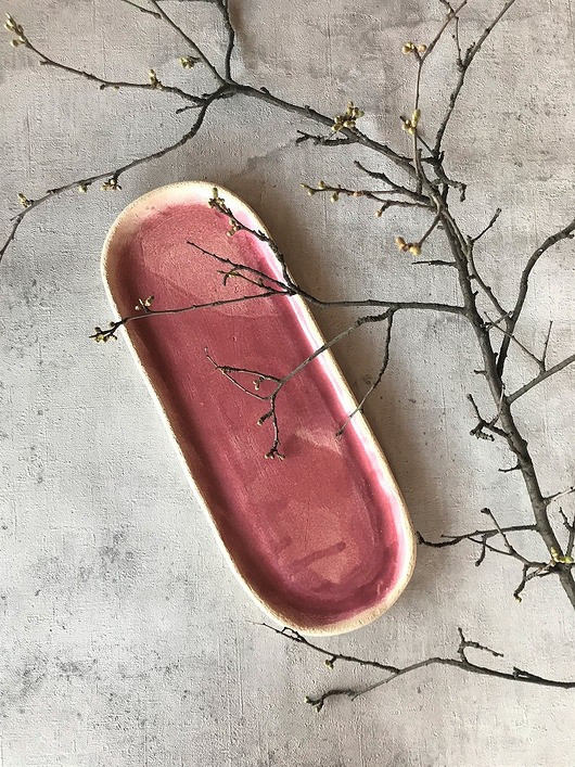 Patera podłużna -  Pink! Projekt Ładniej