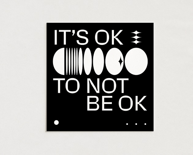 plakaty It's ok / Oryginalna grafika / poster print / plakat