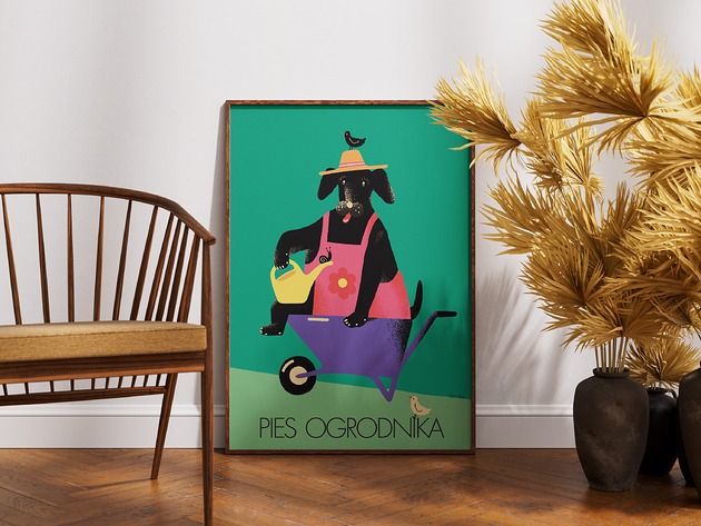 plakaty Plakat "Pies ogrodnika"