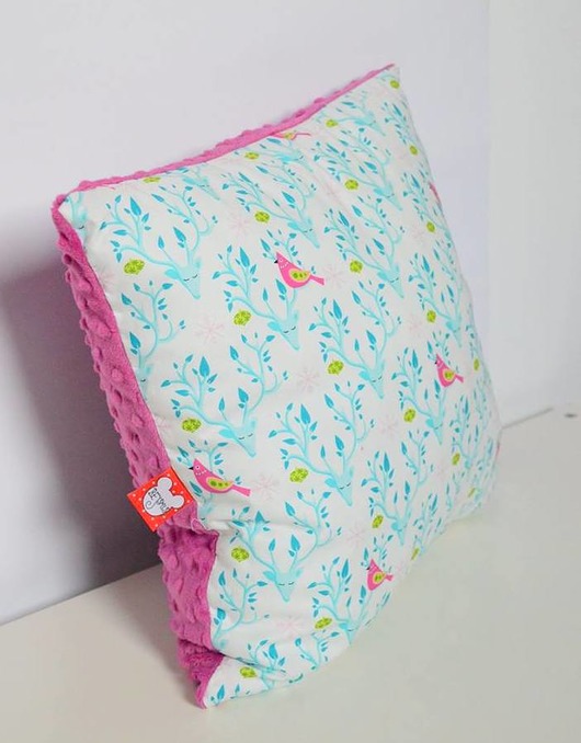 poduszka błękitny JELEŃ raspberry small pillow Bejsmis