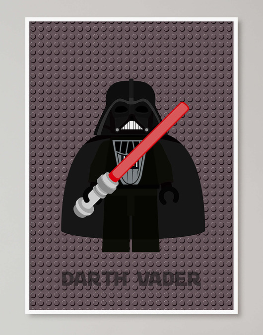 obrazy i plakaty do pokoju dziecięcego Lego Star Wars "Lord Vader"