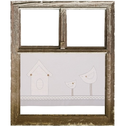 Zazdrostka na tunel SPRING shabby chic biała drewnianyguzik