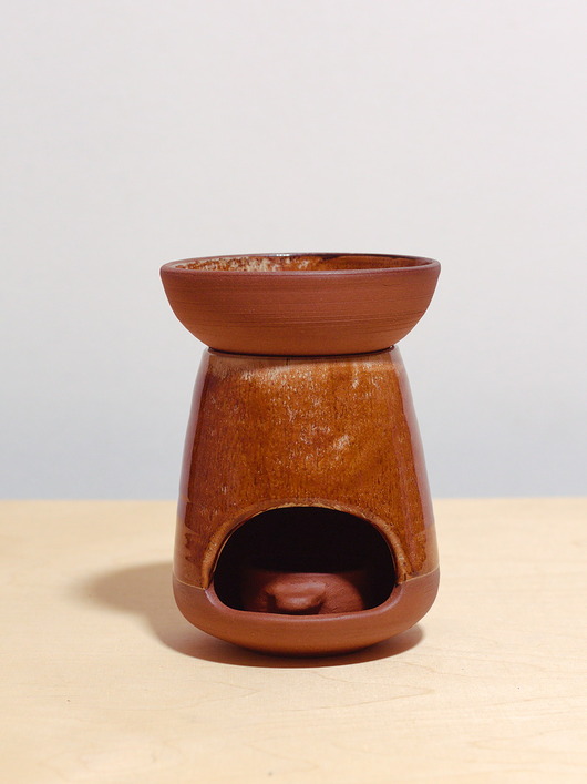 świeczniki i świece Kominek na wosk  - czekoladowy deszcz