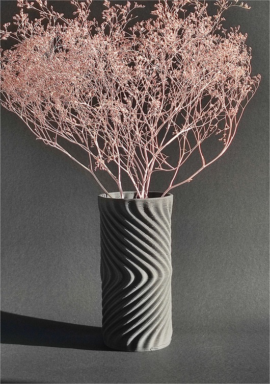 wazony WAZON ceramiczny czarny grafit