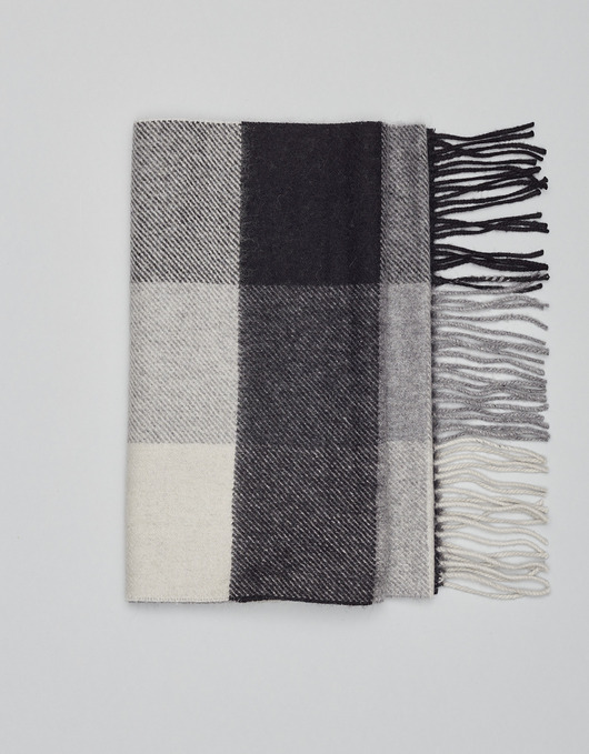 tuby i kominy Wełniany szalik cadegliano szary