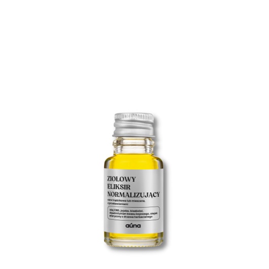 serum do twarzy Ziołowy eliksir NORMALIZUJĄCY z olejkiem CBD Mini - 10 ml - Przetestuj