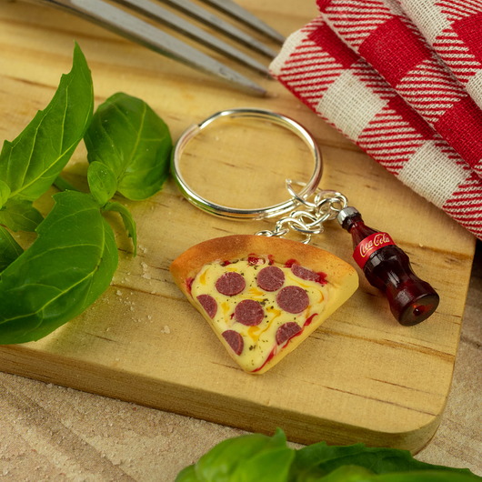 breloki Breloczek pizza i cola