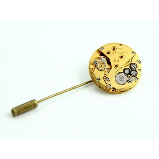 biżuteria męska PIN - Golden Bronze