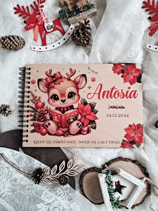 dekoracje świąteczne ŚWIATECZNY ALBUM, prezent na Gwiazdkę, święta