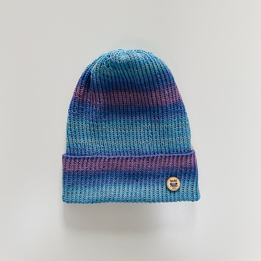 czapki damskie Kolorowa czapka przejściowa beanie z wywinięciem cienka 100% bawełna