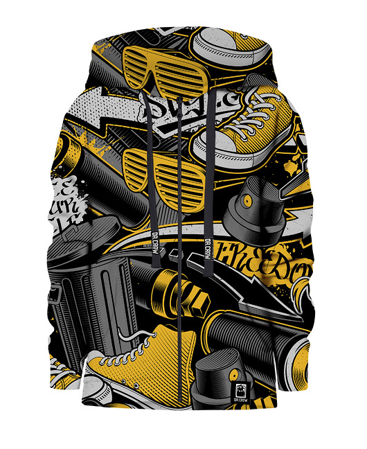 bluzy dla dziewczynki Bluza Zamek Dziewczynka DR.CROW Street Graffiti