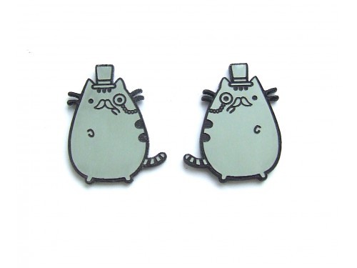 Kolczyki typu wkrętki pusheen milord Kraina czaru