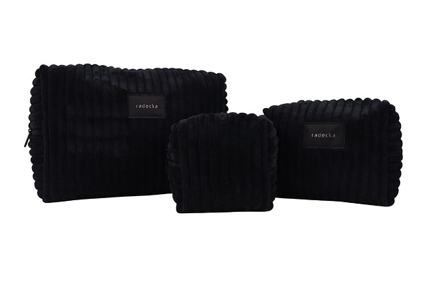 kosmetyczki Kosmetyczka kolor czarny  (made in Poland)