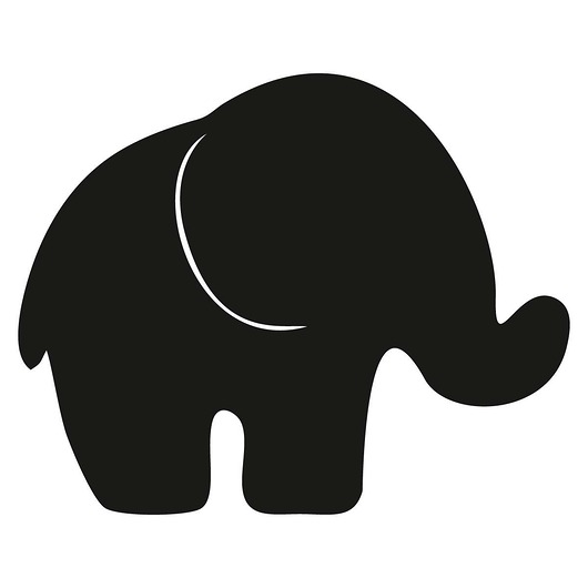naklejki ścienne do pokoju dziecka Naklejka tablicowa Elefant 100x80cm
