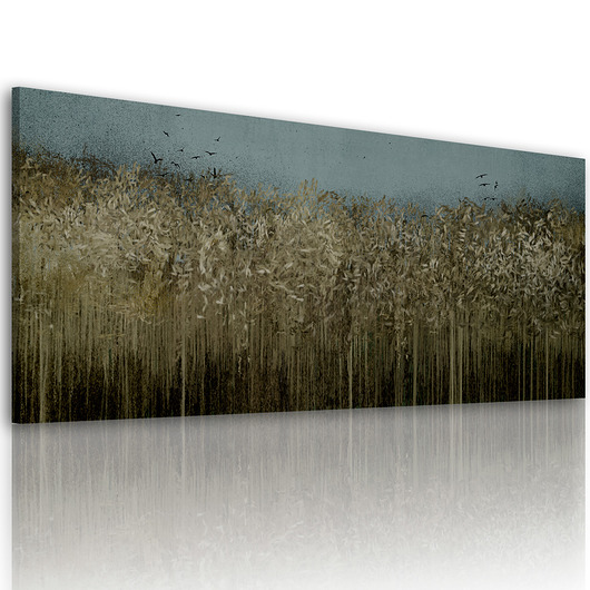 obrazy OBRAZ NA PŁÓTNIE -PEJZAŻ- ŁANY ZBÓŻ 147x60cm