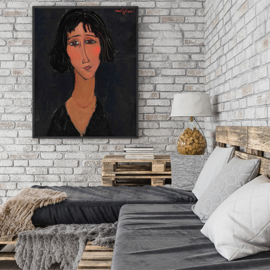 obrazy Obraz Amedeo Modigliani "Młoda kobieta z różą"