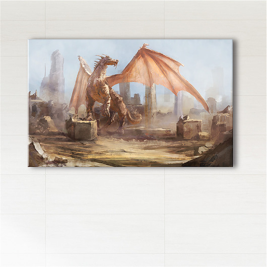 obrazy Obraz - Smok - wydruk na płótnie