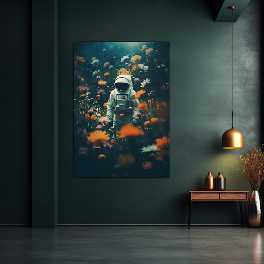plakaty Kosmiczny spokój - Plakat - Druk - Astronauta, Abstrakcja, Surrealizm, Loft #6