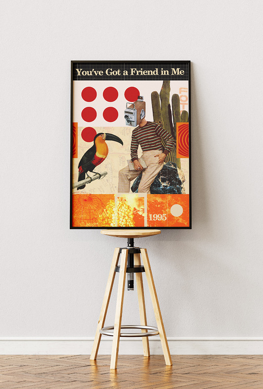 plakaty Plakat You've Got a Friend in Me - Kolaż Fine Art
