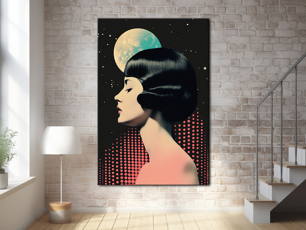 plakaty Pył księżycowy - Plakat - Druk - Kolaż, Abstrakcja, Surrealizm, Loft #13