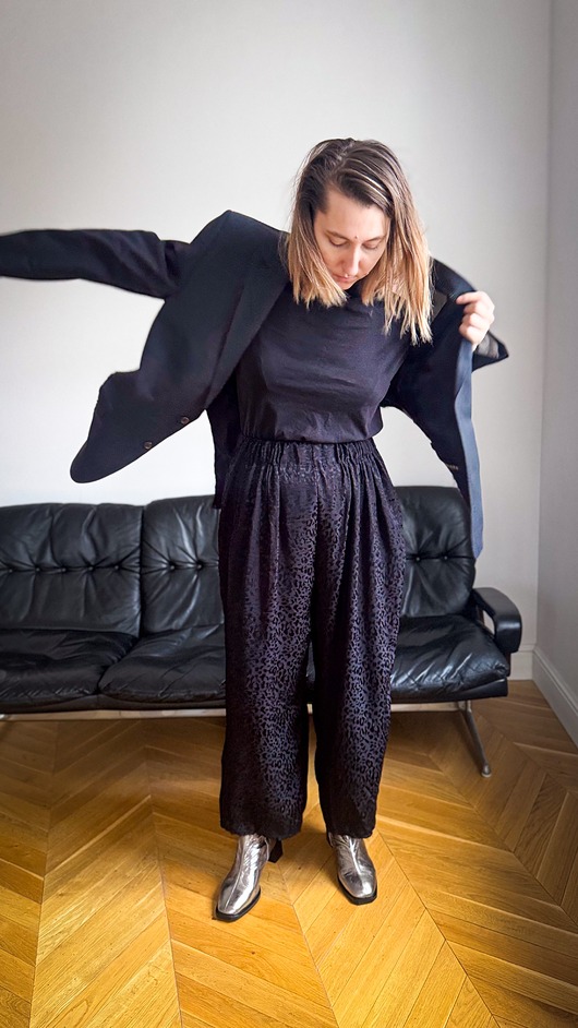 spodnie materiałowe damskie Spodnie Dark Panther