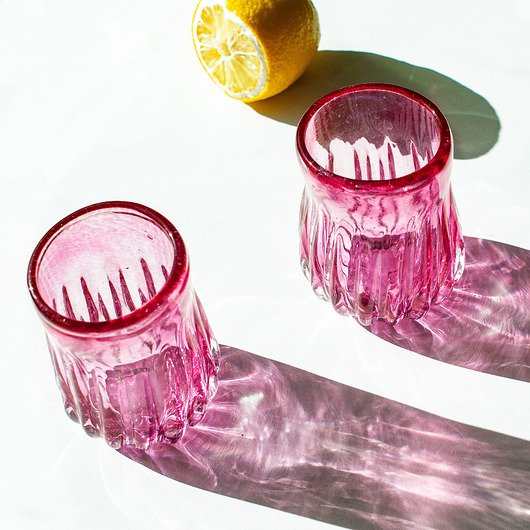 szklanki i kieliszki Szklanka "Optyk" rubinowa